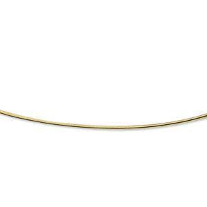 collier omega rond 1,1 mm 42 + 3 cm 14K geelgoud