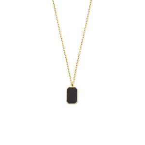 collier onyx 40 - 42 - 44 cm 14K geelgoud