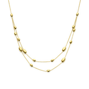 collier ovaal 45 cm 14K geelgoud