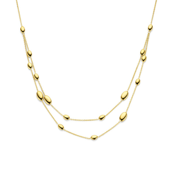 collier ovaal 45 cm 14K geelgoud