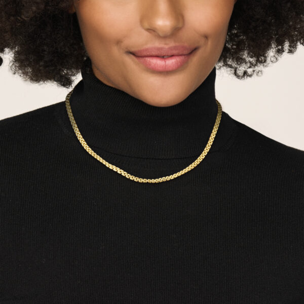 collier panter 5 mm 43 cm 14K geelgoud - Afbeelding 2