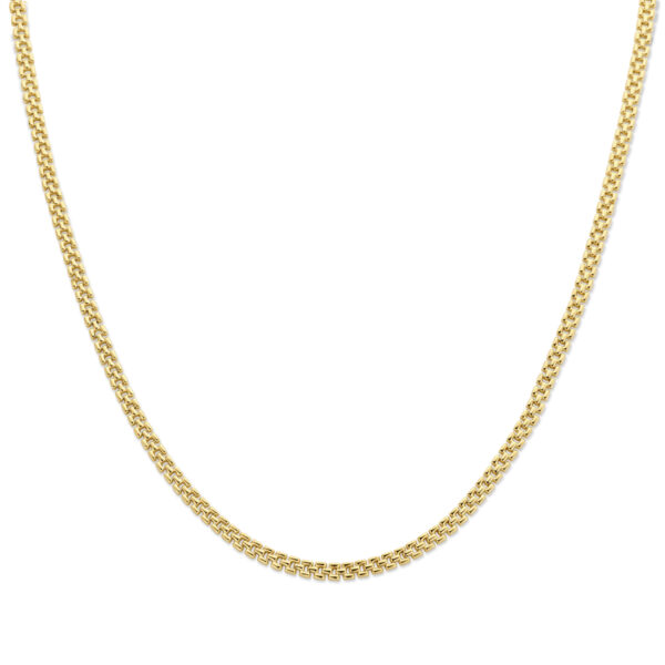 collier panter 5 mm 43 cm 14K geelgoud