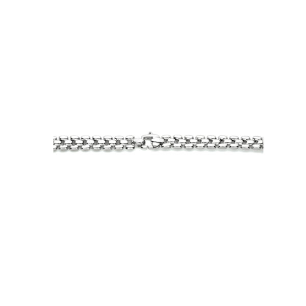 collier panter 6,9 mm 43 cm zilver gerhodineerd - Afbeelding 3