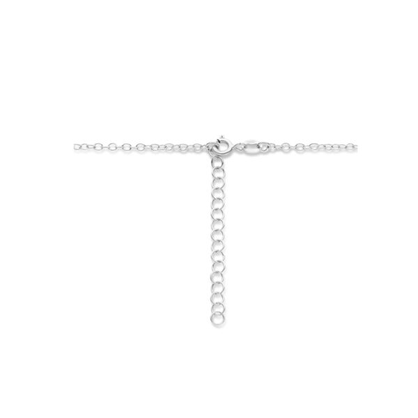 collier parel 2,0 mm 41 + 4 cm zilver gerhodineerd - Afbeelding 3