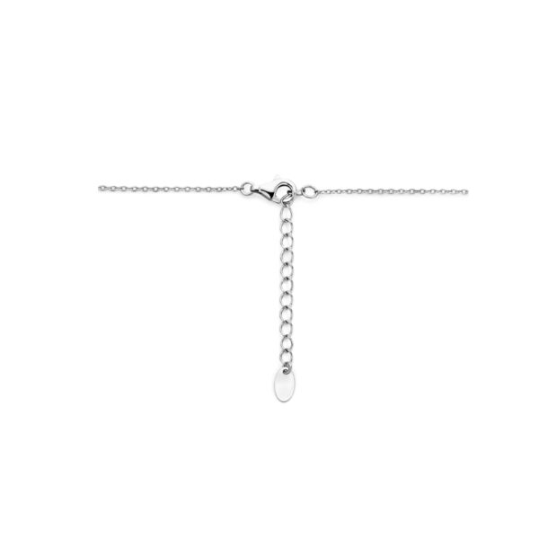 collier parel 41 + 4 cm zilver gerhodineerd - Afbeelding 3
