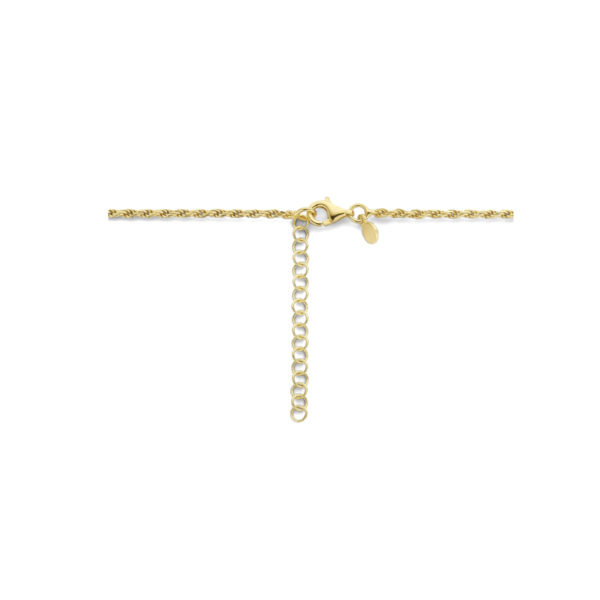 collier parel 41 + 4 cm zilver verguld (geel) - Afbeelding 3
