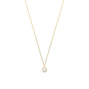 collier parel 41 - 45 cm 14K geelgoud
