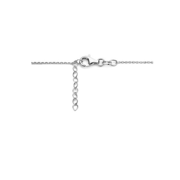 collier parel 45 cm zilver gerhodineerd - Afbeelding 3