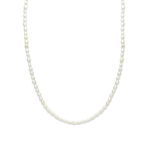 collier parels 3,2 mm 40 + 5 cm 14K geelgoud
