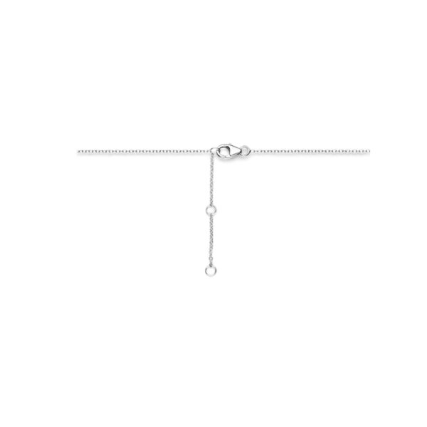 collier parels 41 - 45 cm zilver gerhodineerd - Afbeelding 3