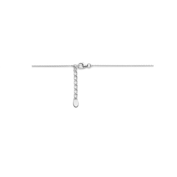 collier parels 42 + 3 cm zilver gerhodineerd - Afbeelding 3