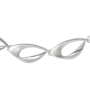 collier poli/mat 12,5 mm 42 + 3 cm zilver gerhodineerd