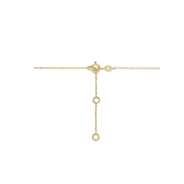 collier robijn, opaal en rondjes 41 - 43 - 45 cm 14K geelgoud - Afbeelding 3