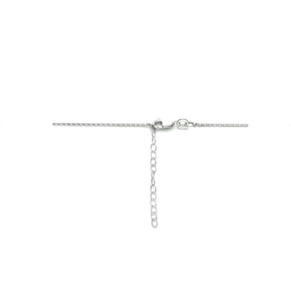collier rond 41 + 4 cm zilver gerhodineerd - Afbeelding 3