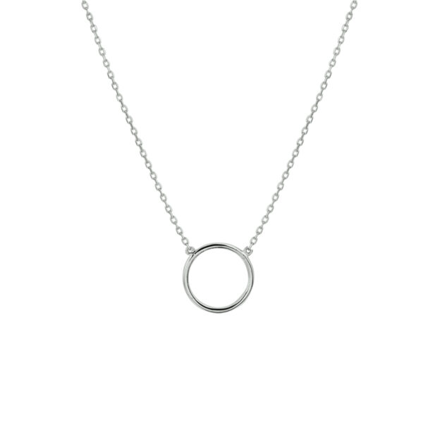 collier rondje 0,8 mm 40 - 42 - 44 cm 14K witgoud