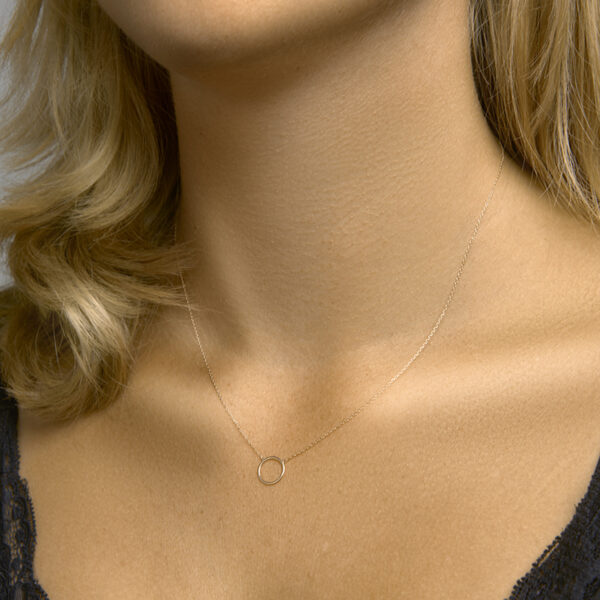 collier rondje 40 - 42 - 44 cm 14K roségoud - Afbeelding 2
