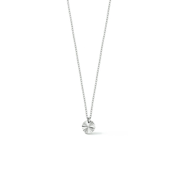 collier rondje gediamanteerd 40 - 42 - 44 cm zilver gerhodineerd - Afbeelding 3