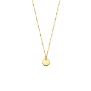 collier rondje zirkonia 40 - 42 - 44 cm 14K geelgoud