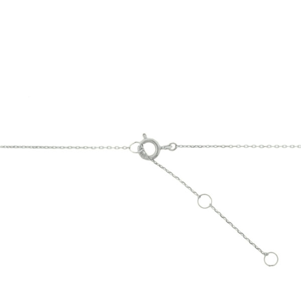 collier rondjes 0,8 mm 40 + 3 cm 14K witgoud - Afbeelding 4