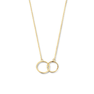 collier rondjes 0,8 mm 40 + 4 cm 14K geelgoud