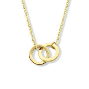 collier rondjes 40 - 42 - 44 cm 14K geelgoud