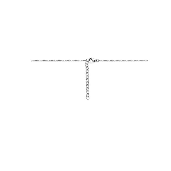 collier rondjes 41 + 4 cm zilver gerhodineerd - Afbeelding 3