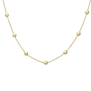 collier rondjes 42 - 45 cm 14K geelgoud