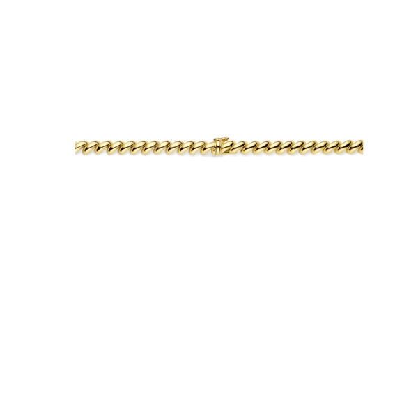 collier san marco 6,6 mm 43 cm 14K geelgoud - Afbeelding 3