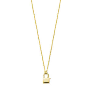 collier slot 1,5 mm 46 cm 3 micron zilver verguld (geel)
