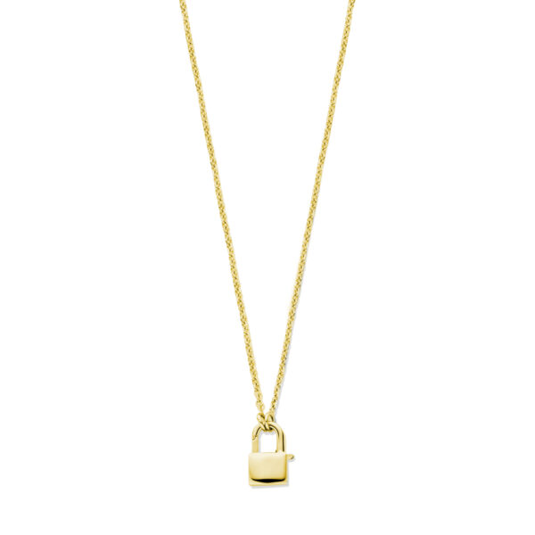 collier slot 1,5 mm 46 cm 3 micron zilver verguld (geel)