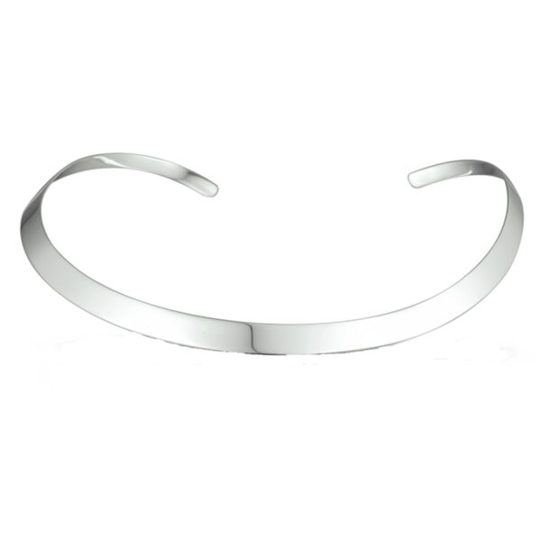 collier spang zilver wit