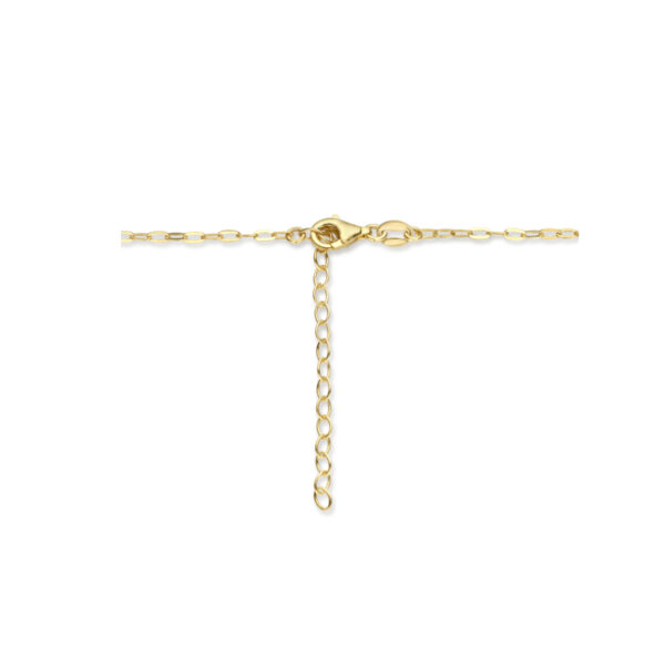 collier synth. parels 41 + 5 cm 1 micron zilver verguld (geel) - Afbeelding 3