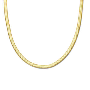 collier tubogas 6 mm 42 cm 14K geelgoud