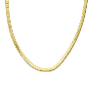 collier tubogas 8 mm 45 cm 14K geelgoud