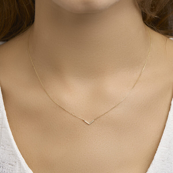 collier v 40 - 42 - 44 cm 14K geelgoud - Afbeelding 2