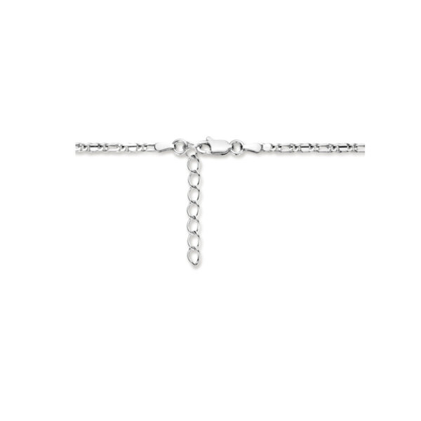 collier valkenoog 2,6 mm 40 + 4 cm zilver gerhodineerd - Afbeelding 3