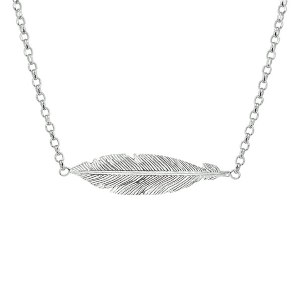 collier veer 1,8 mm 40,5 + 3 cm zilver gerhodineerd