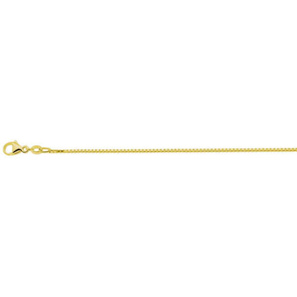 collier venetiaans 1,1 mm 41 + 4 cm 3 micron zilver verguld (geel)