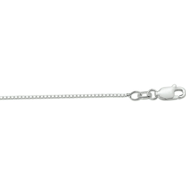 collier venetiaans 1,1 mm 41 + 4 cm zilver wit
