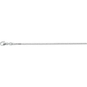 collier venetiaans 1,2 mm 41 + 4 cm zilver gerhodineerd