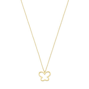 collier vlinder 36 - 38 - 40 cm 14K geelgoud