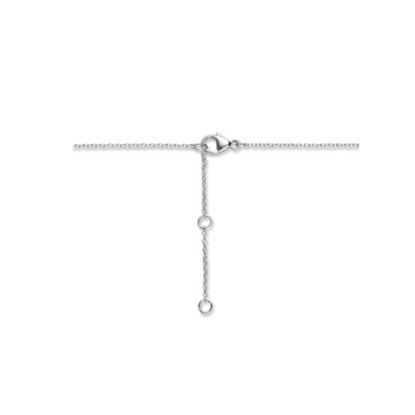 collier vlinder 42 + 3 cm zilver gerhodineerd - Afbeelding 3