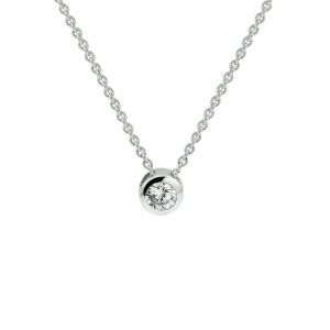 collier zirkonia 1,7 mm 41 + 4 cm zilver gerhodineerd