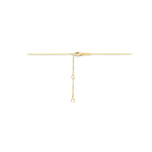 collier zirkonia 40 - 42 - 44 cm 14K geelgoud - Afbeelding 3