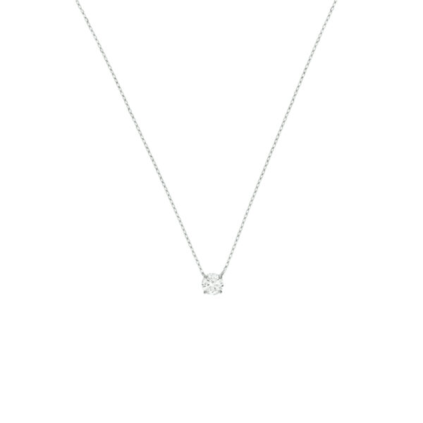 collier zirkonia 40 - 42 - 44 cm 14K witgoud