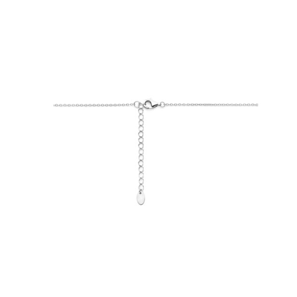 collier zirkonia 42 + 3 cm zilver gerhodineerd - Afbeelding 3