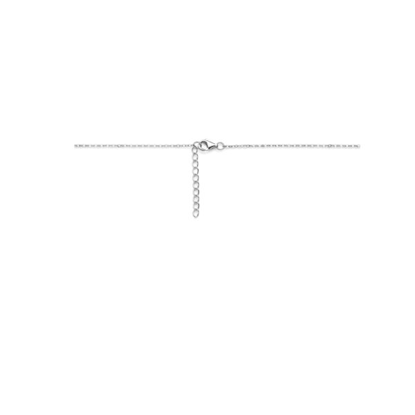 collier zirkonia 42 + 3 cm zilver gerhodineerd - Afbeelding 3