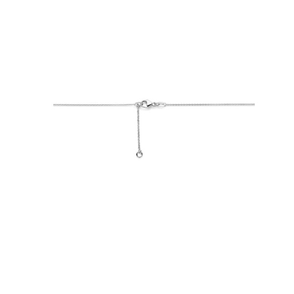 collier zirkonia 42 - 45 cm zilver gerhodineerd - Afbeelding 3