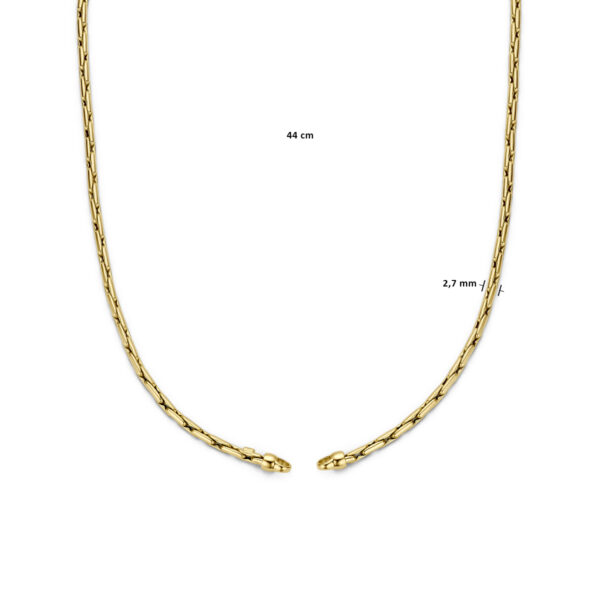 collier zonder slot 2,7 mm 44 cm 14K geelgoud - Afbeelding 4