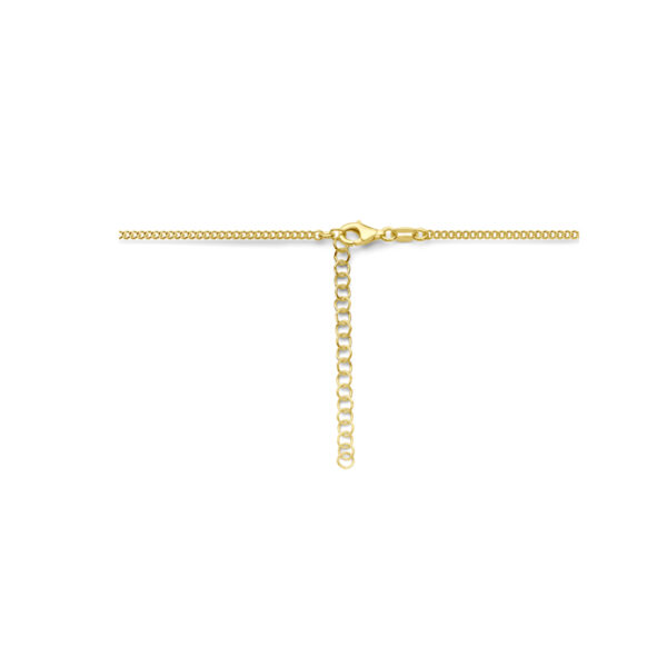 combi-collier gourmette en paperclip 3,6 mm 40 + 5 cm 3 micron zilver verguld (geel) - Afbeelding 3